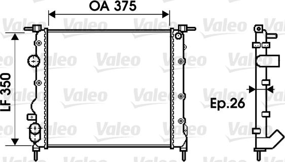 Valeo 732338 - Hladnjak, hladjenje motora www.molydon.hr