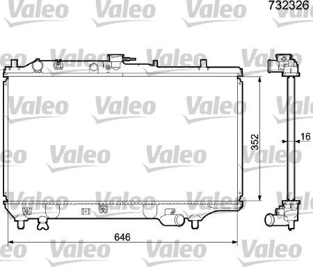 Valeo 732326 - Hladnjak, hladjenje motora www.molydon.hr