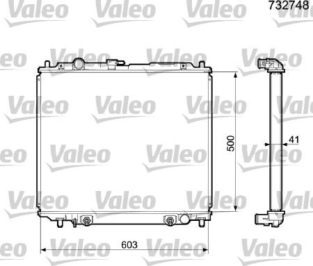 Valeo 732748 - Hladnjak, hladjenje motora www.molydon.hr