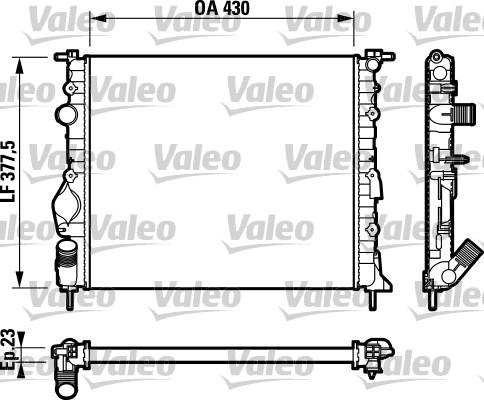 Valeo 732765 - Hladnjak, hladjenje motora www.molydon.hr