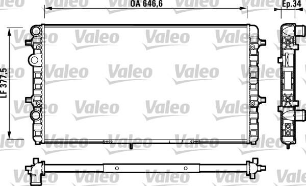 Valeo 732709 - Hladnjak, hladjenje motora www.molydon.hr