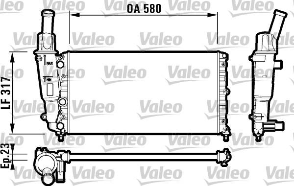 Valeo 732705 - Hladnjak, hladjenje motora www.molydon.hr