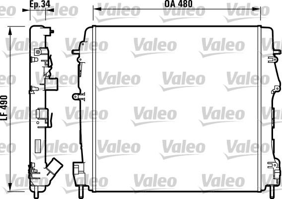 Valeo 732717 - Hladnjak, hladjenje motora www.molydon.hr