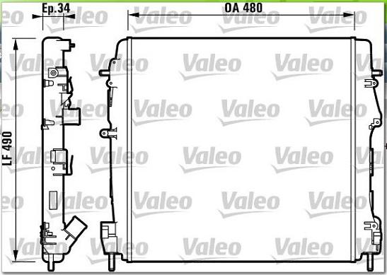 Valeo 732717 - Hladnjak, hladjenje motora www.molydon.hr