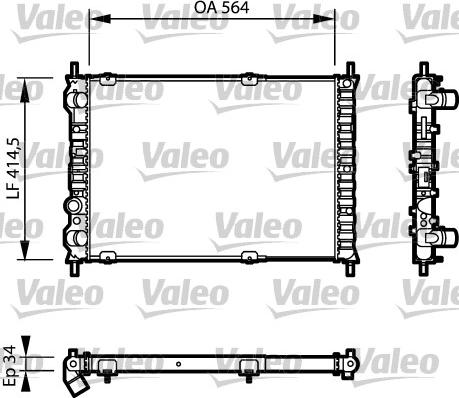 Valeo 732787 - Hladnjak, hladjenje motora www.molydon.hr