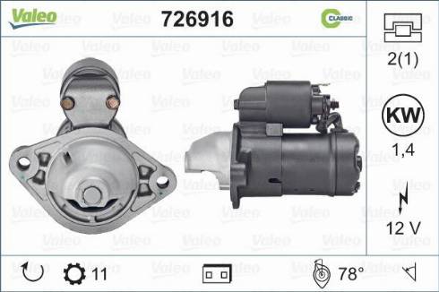 Valeo 726916 - Starter www.molydon.hr