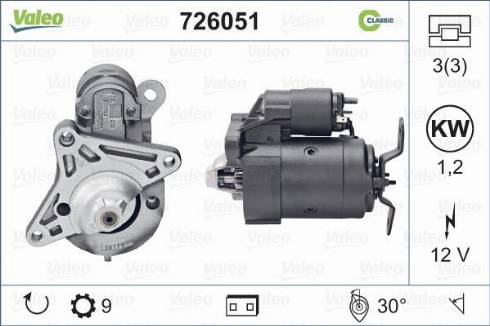 Valeo 726051 - Starter www.molydon.hr