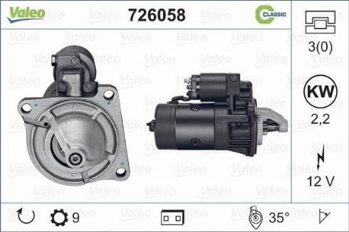 Valeo 726058 - Starter www.molydon.hr