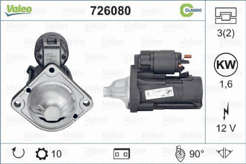 Valeo 726080 - Starter www.molydon.hr