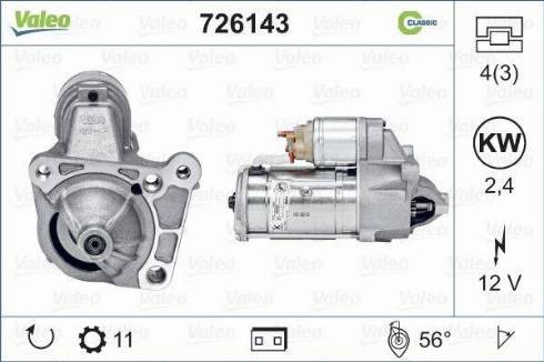 Valeo 726143 - Starter www.molydon.hr