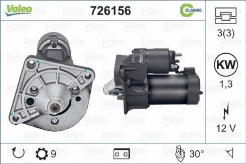 Valeo 726156 - Starter www.molydon.hr