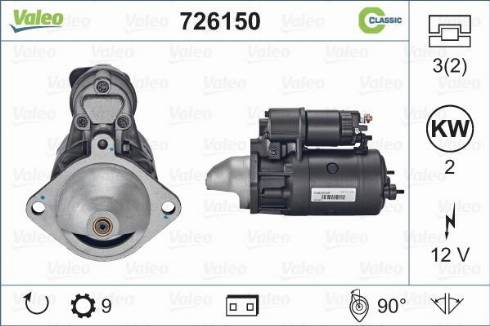 Valeo 726150 - Starter www.molydon.hr