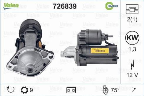 Valeo 726839 - Starter www.molydon.hr