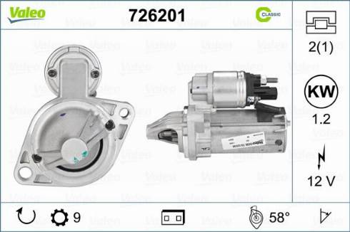 Valeo 726201 - Starter www.molydon.hr