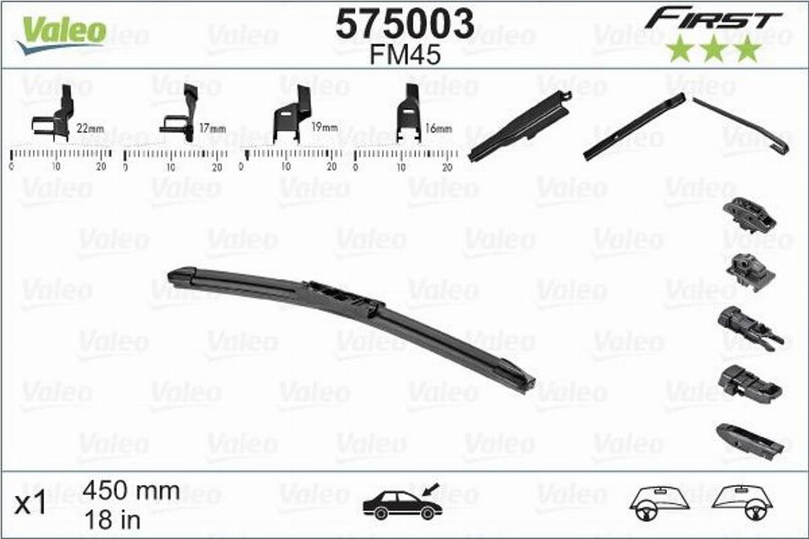 Valeo FM45 - Metlica brisača www.molydon.hr