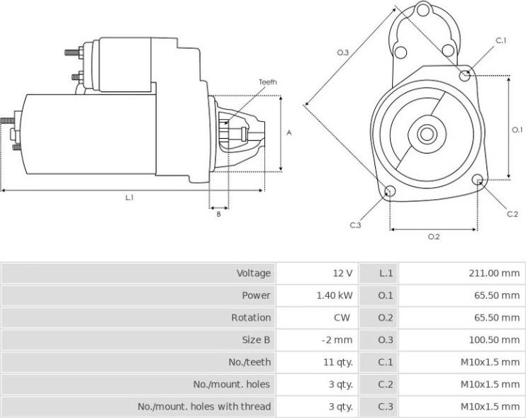 Valeo RSM14-10 - Starter www.molydon.hr