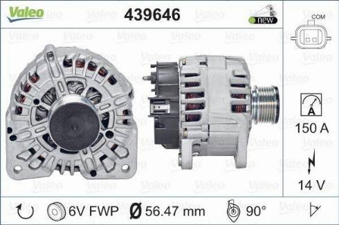 Valeo TG15C146 - Alternator www.molydon.hr
