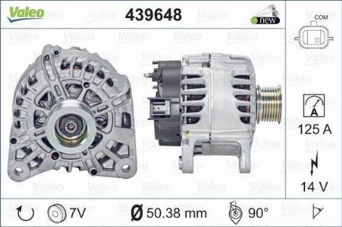 Valeo TG12C062 - Alternator www.molydon.hr