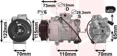 Van Wezel 4901K701 - Kompresor, klima-Uređaj www.molydon.hr