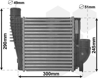 Van Wezel 40004385 - Intercooler, hladnjak www.molydon.hr