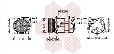 Van Wezel 4000K321 - Kompresor, klima-Uređaj www.molydon.hr