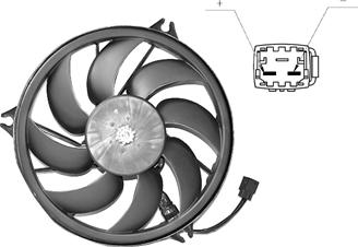 Van Wezel 4028748 - Ventilator, hladjenje motora www.molydon.hr