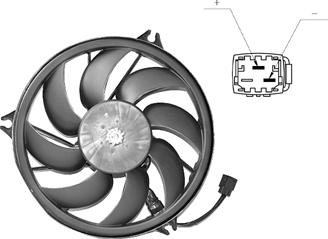 Van Wezel 4028747 - Ventilator, hladjenje motora www.molydon.hr