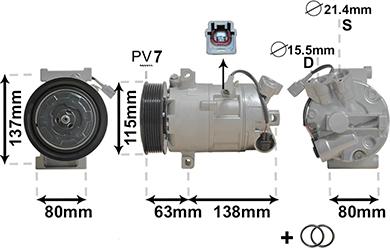 Van Wezel 4300K491 - Kompresor, klima-Uređaj www.molydon.hr