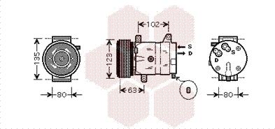 Van Wezel 4300K404 - Kompresor, klima-Uređaj www.molydon.hr