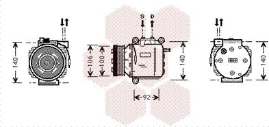 Van Wezel 4700K053 - Kompresor, klima-Uređaj www.molydon.hr