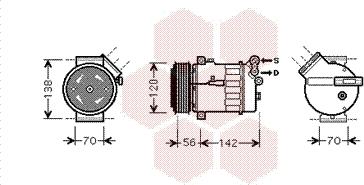 Van Wezel 4700K067 - Kompresor, klima-Uređaj www.molydon.hr