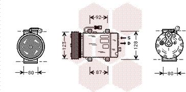 Van Wezel 5900K029 - Kompresor, klima-Uređaj www.molydon.hr