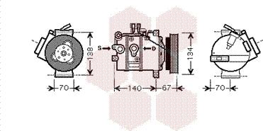 Van Wezel 5900K142 - Kompresor, klima-Uređaj www.molydon.hr