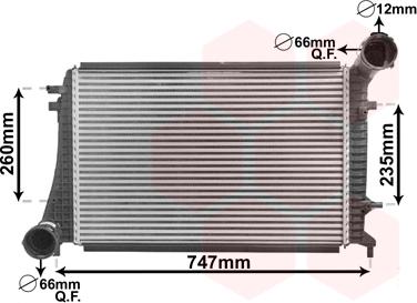 Van Wezel 58004268 - Intercooler, hladnjak www.molydon.hr