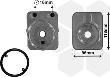 Van Wezel 58003093 - Uljni hladnjak, ulje za motor www.molydon.hr