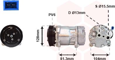 Van Wezel 5800K164 - Kompresor, klima-Uređaj www.molydon.hr