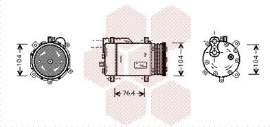 Van Wezel 5800K170 - Kompresor, klima-Uređaj www.molydon.hr