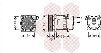 Van Wezel 5800K309 - Kompresor, klima-Uređaj www.molydon.hr