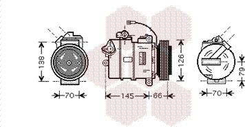 Van Wezel 5800K261 - Kompresor, klima-Uređaj www.molydon.hr