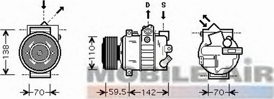 Van Wezel 58 00 K220 - (Elektro)magnetna spojnica, kompresor klima-Uređaja www.molydon.hr