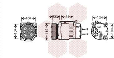 Van Wezel 5800K270 - Kompresor, klima-Uređaj www.molydon.hr