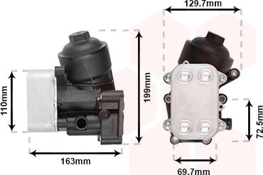 Van Wezel 58013720 - Uljni hladnjak, ulje za motor www.molydon.hr