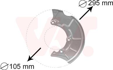 Van Wezel 5888371 - ANKER PLOČA | Lim za zaštitu od prskanja, kočioni disk www.molydon.hr