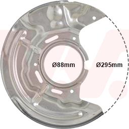 Van Wezel 5304372 - ANKER PLOČA | Lim za zaštitu od prskanja, kočioni disk www.molydon.hr