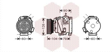 Van Wezel 5300K449 - Kompresor, klima-Uređaj www.molydon.hr