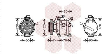 Van Wezel 5300K445 - Kompresor, klima-Uređaj www.molydon.hr