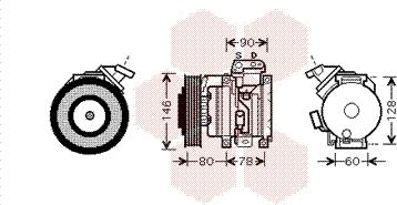 Van Wezel 5300K448 - Kompresor, klima-Uređaj www.molydon.hr