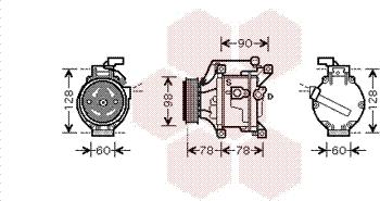 Van Wezel 5300K468 - Kompresor, klima-Uređaj www.molydon.hr