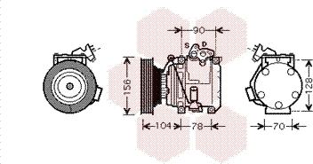 Van Wezel 5300K439 - Kompresor, klima-Uređaj www.molydon.hr