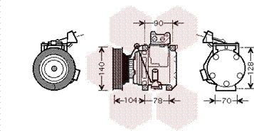 Van Wezel 5300K438 - Kompresor, klima-Uređaj www.molydon.hr